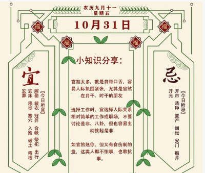 2025年十二生肖10月31日注意事项:算命真人网站