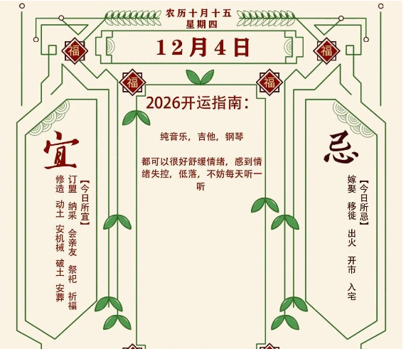 2025年十二生肖12月04日注意事项：算命真人网站