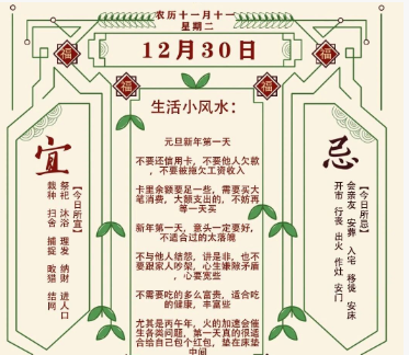 2025年十二生肖12月30日注意事项：算命真人网站
