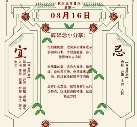 2026年十二生肖03月16日注意事项：算命真人网站