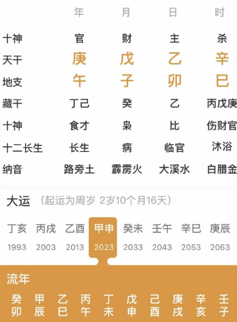 地支午，子，卯的人（八字真人在线算命）