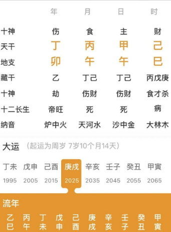 五个火，五个食伤的命局（八字真人在线算命）