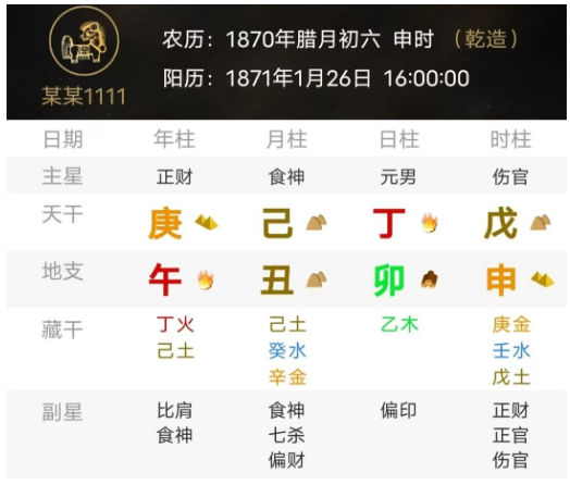 身弱的丁火遇印比运助力（八字真人在线算命）