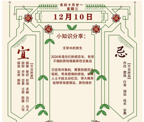 2025年十二生肖12月10日注意事项：算命真人网站