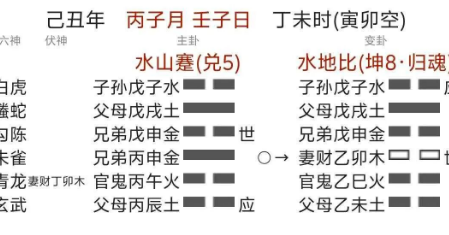 六爻小成图:终身卦案例（八字真人在线算命）